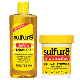 SULFUR8 duo front packaging showing bottles and benefits