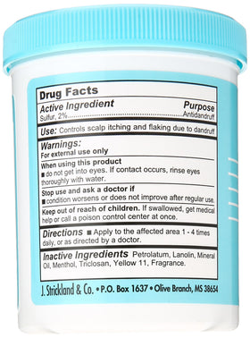SULFUR8 applied to wet hair and scalp for gentle conditioning and flake control