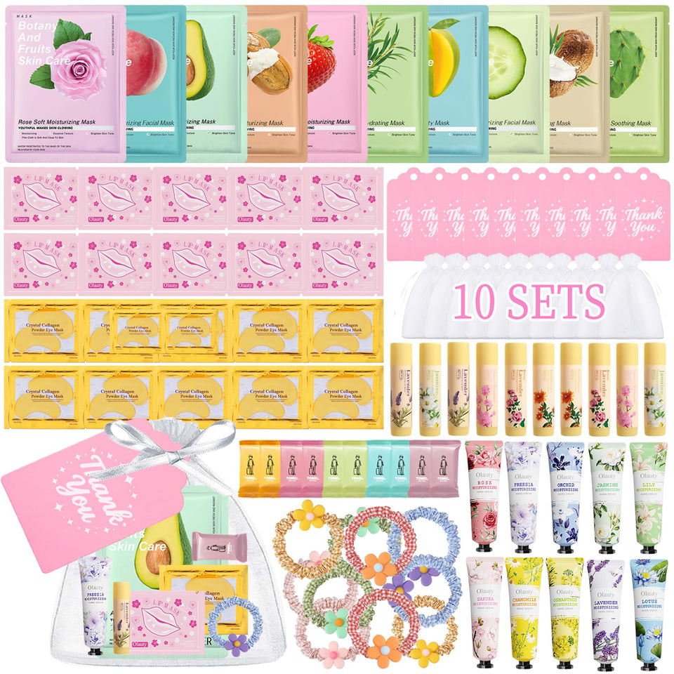 Sulily front packaging flat lay showing complete pink spa kit benefit easy gifting