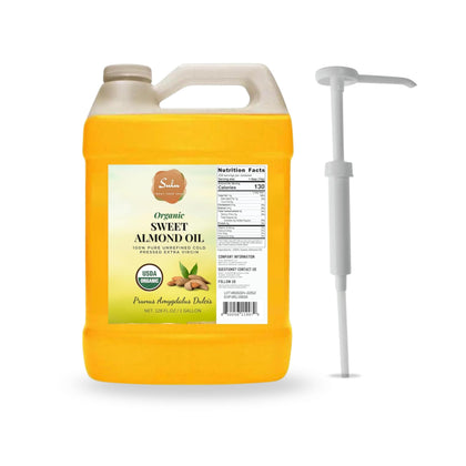 SULU ORGANICS gallon bottle front view showing label and pure oil benefits