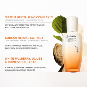 Sulwhasoo plum blossom extract close-up highlighting protective botanical