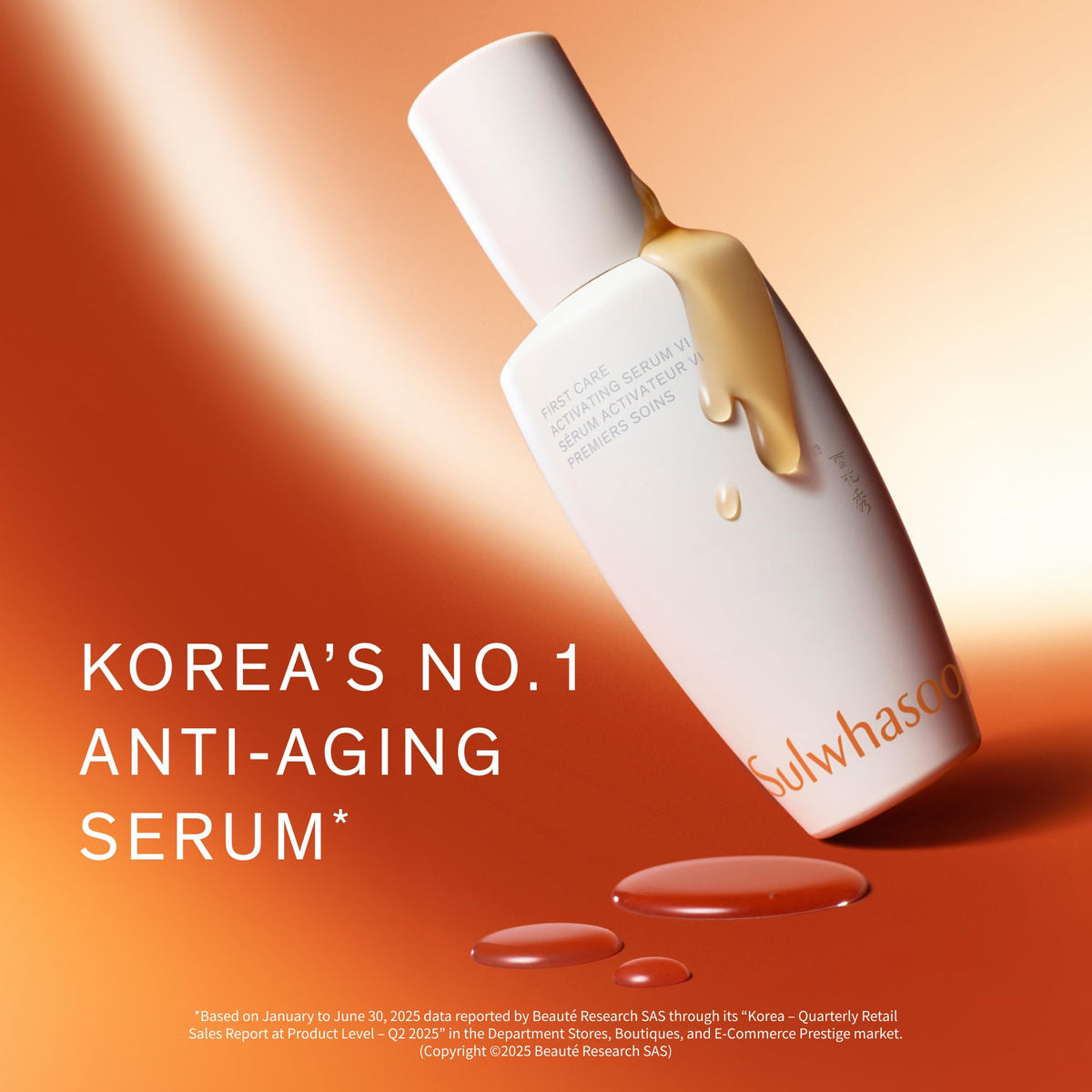 Sulwhasoo application on hand illustrating smooth, hydrating finish