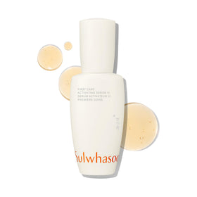 Sulwhasoo bottle front packaging showing premium design and benefits