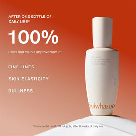 Sulwhasoo pump dispense detail for controlled, hygienic product use