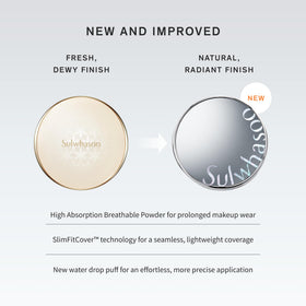 Sulwhasoo refill pan detail highlighting refillable convenience benefit
