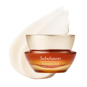 Sulwhasoo jar front view showing luxury anti-aging cream and elegant packaging benefit: indulgent hydration