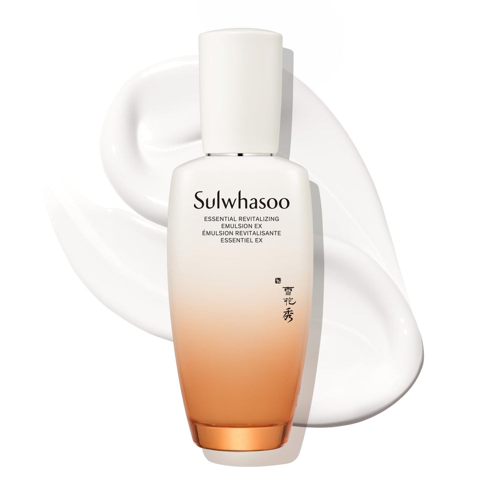 Sulwhasoo front packaging showing emulsion bottle and brand radiance
