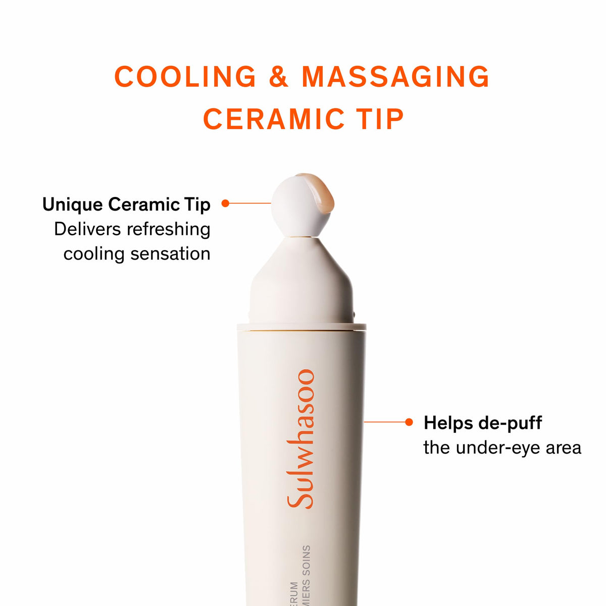 Sulwhasoo eye serum texture drop demonstrating lightweight formula and quick absorption