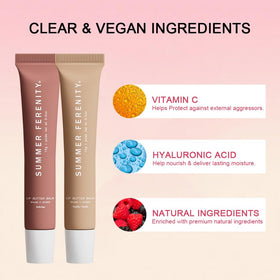 Summer Ferenity applying balm on hand to show smooth, hydrating finish