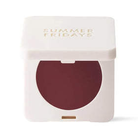 Summer Fridays jar front view showing Berry Spritz shade and compact size for travel