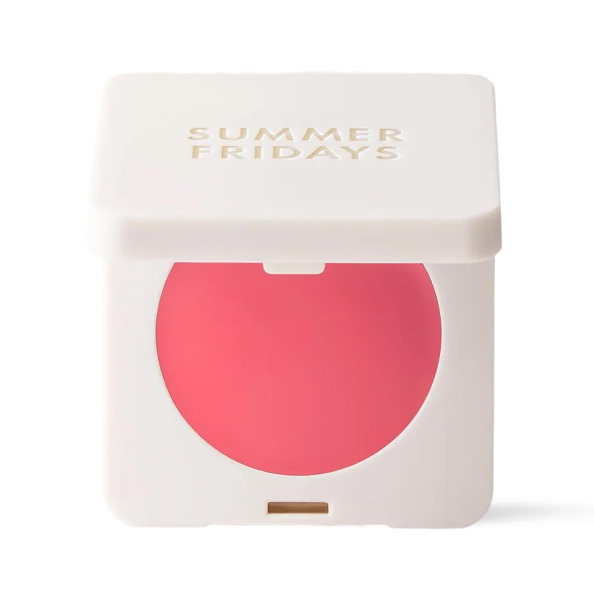 Summer Fridays front packaging showing compact blush balm and brand, easy-to-use design