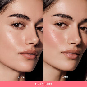 Summer Fridays balm on lips close-up showing sheer tint and moisturizing effect