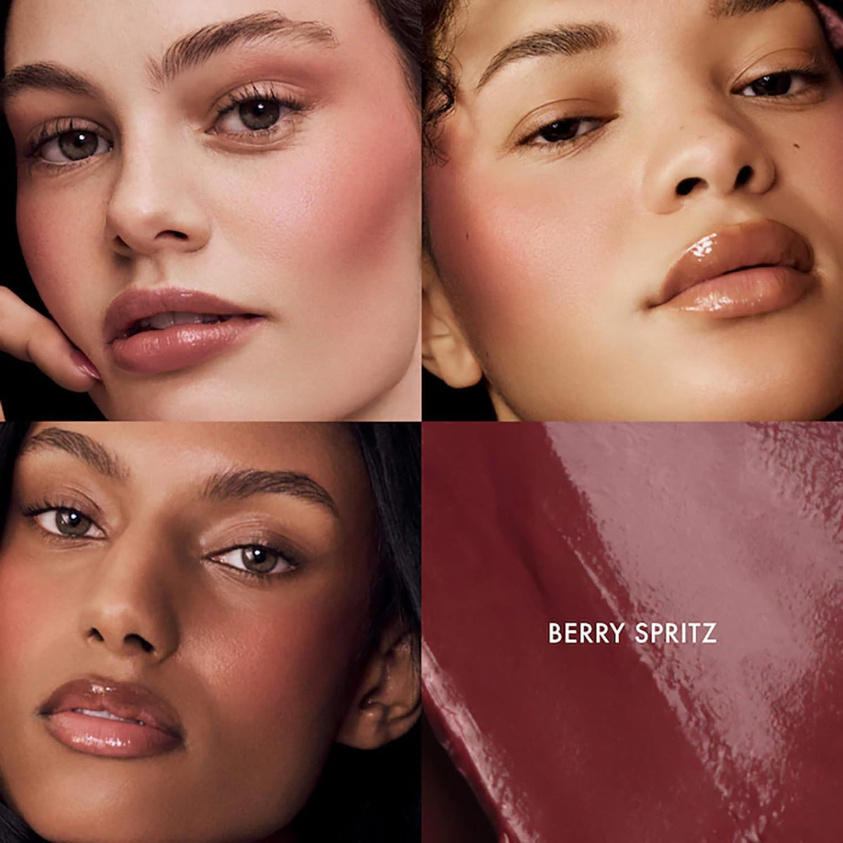 Summer Fridays swatches on arm illustrating buildable berry tint and natural glow