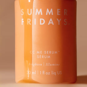 Summer Fridays serum paired with SPF and moisturizer to show layering benefit