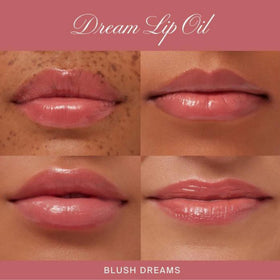 Summer Fridays on model lips delivering a sheer blush tint and luminous shine