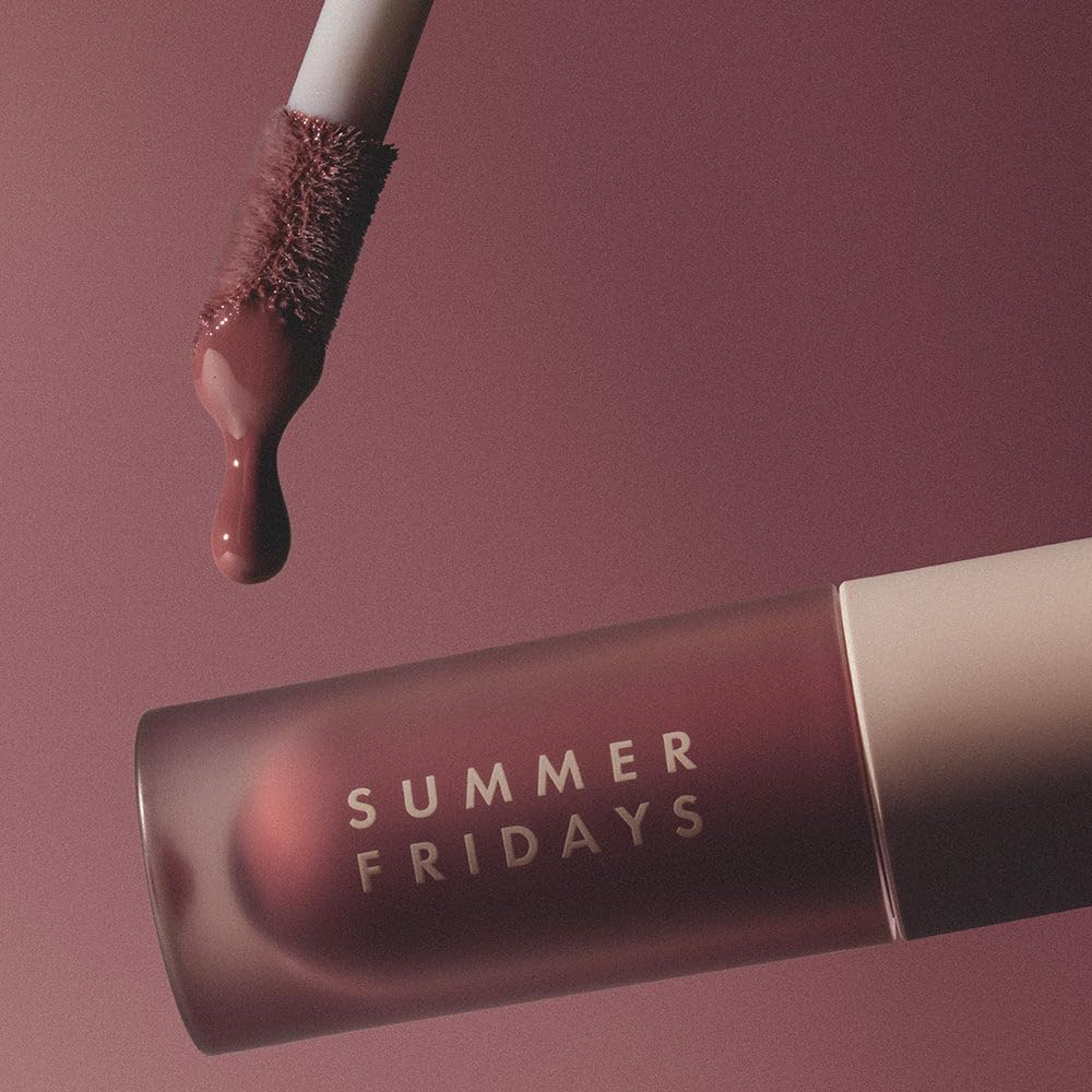 Summer Fridays side profile of the tube showing sleek design and portable size