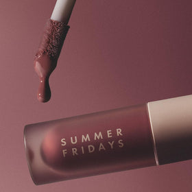 Summer Fridays side profile of the tube showing sleek design and portable size