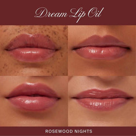 Summer Fridays swatch on skin showing buildable rosewood tint and luminous shine