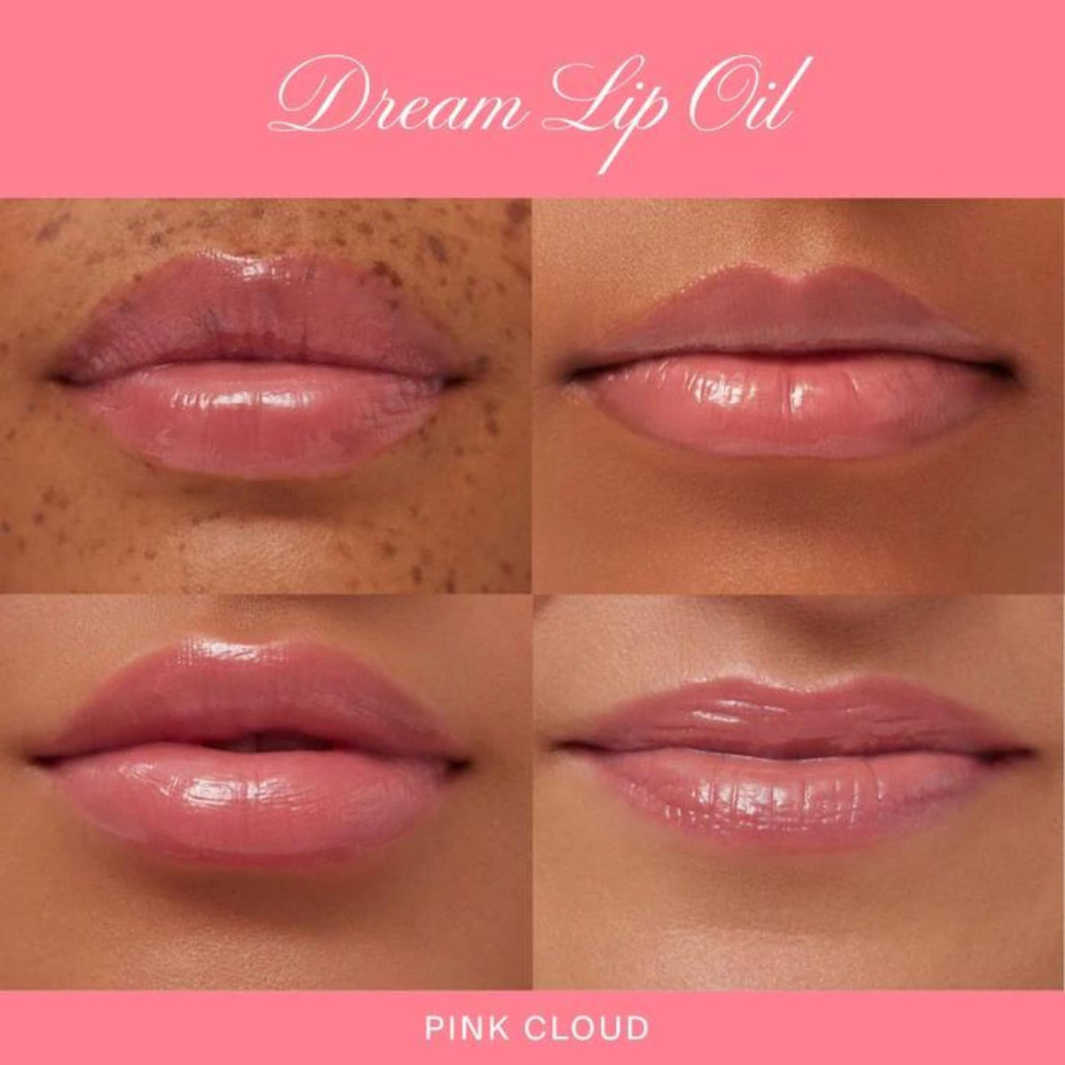 Summer Fridays swatches on skin showing sheer pink tint and glossy, buildable coverage