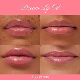 Summer Fridays swatches on skin showing sheer pink tint and glossy, buildable coverage
