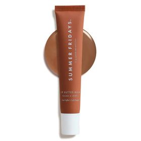 Summer Fridays front packaging showing tinted lip butter and compact size benefit