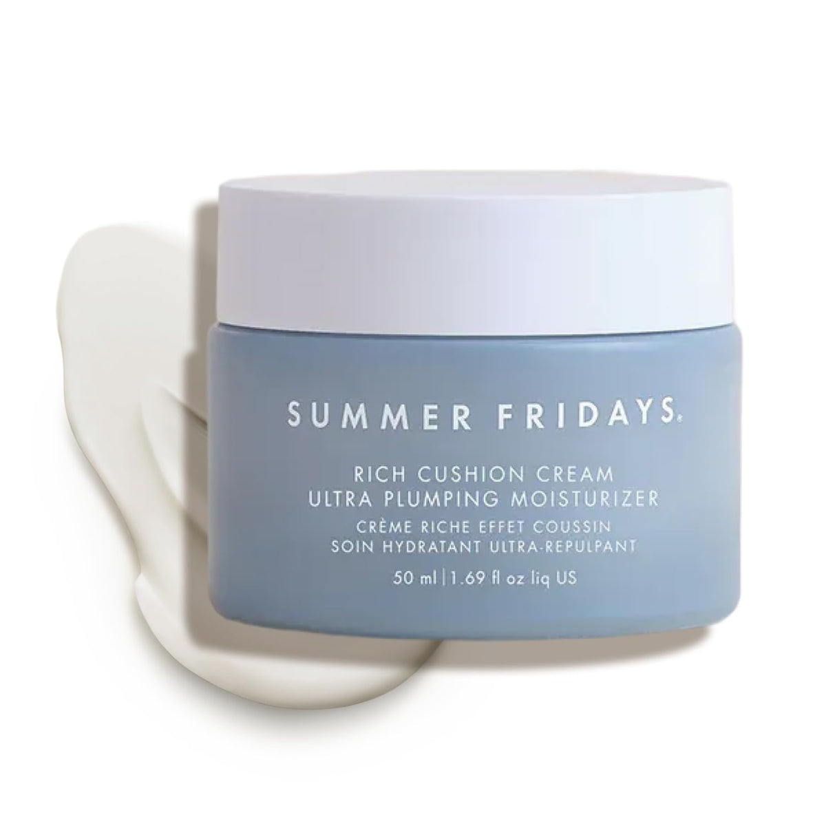Summer Fridays front packaging showing jar and branding for hydrated skin