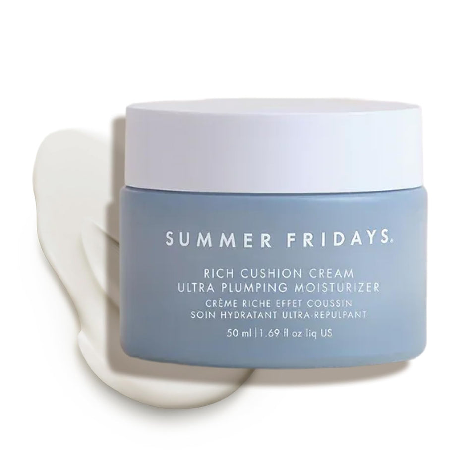 Summer Fridays front packaging showing jar and branding for hydrated skin