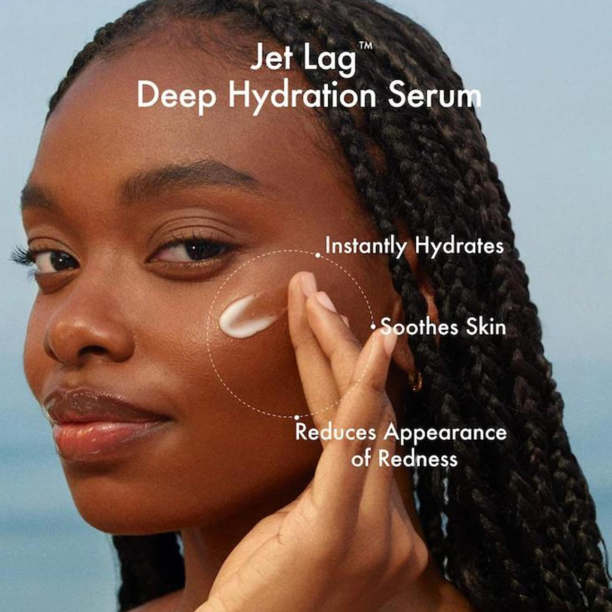 Summer Fridays Deep Hydration Face Serum dropper with clear serum, plumps and hydrates skin