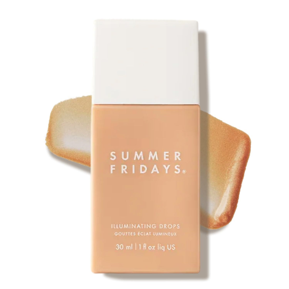 Summer Fridays front bottle showing sleek packaging and glow benefits