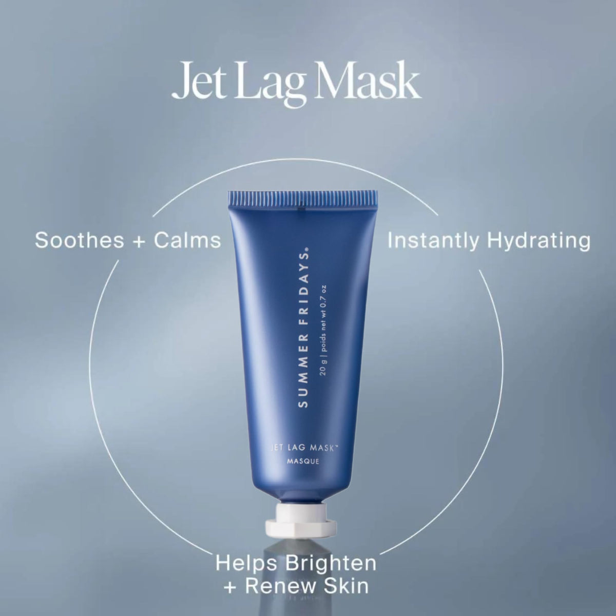 Summer Fridays Jet Lag Eye Patches single hydrogel patch on hand, reduces under-eye puffiness