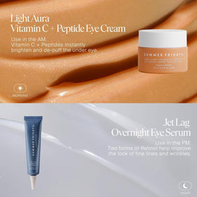 Summer Fridays ingredient label close-up showing glycerin, ceramides and plant retinoids