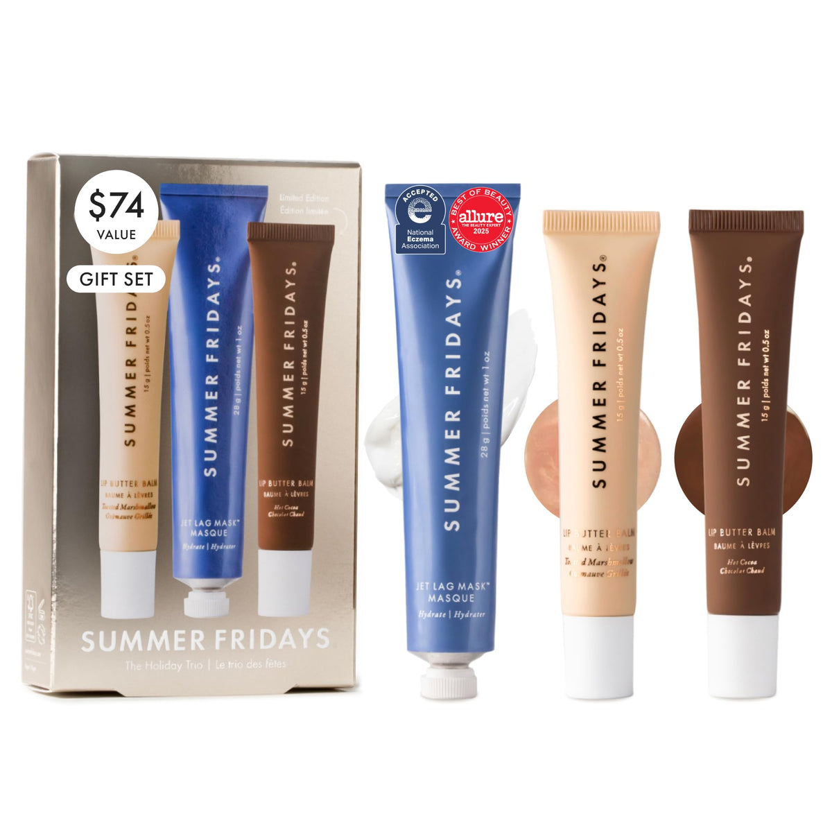 Summer Fridays Jet Lag Mask front packaging showing travel-ready hydration