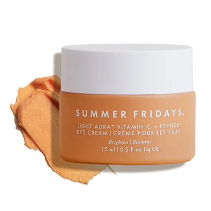 Summer Fridays front packaging showing clean brightening eye cream benefits