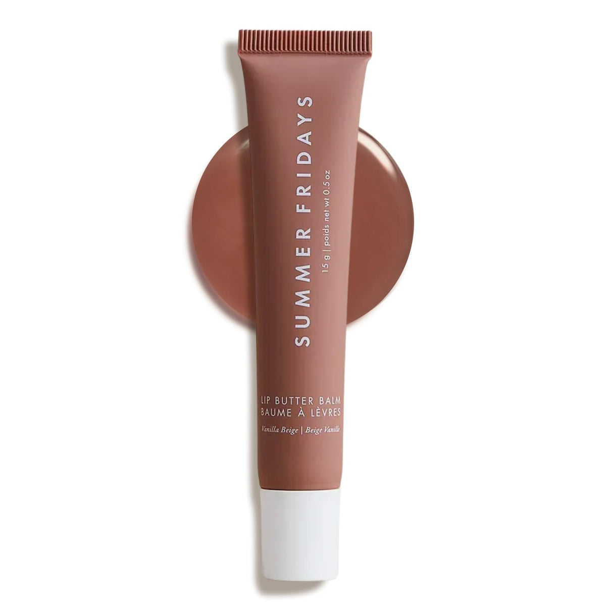 Summer Fridays front packaging showing compact gloss tube and label benefits