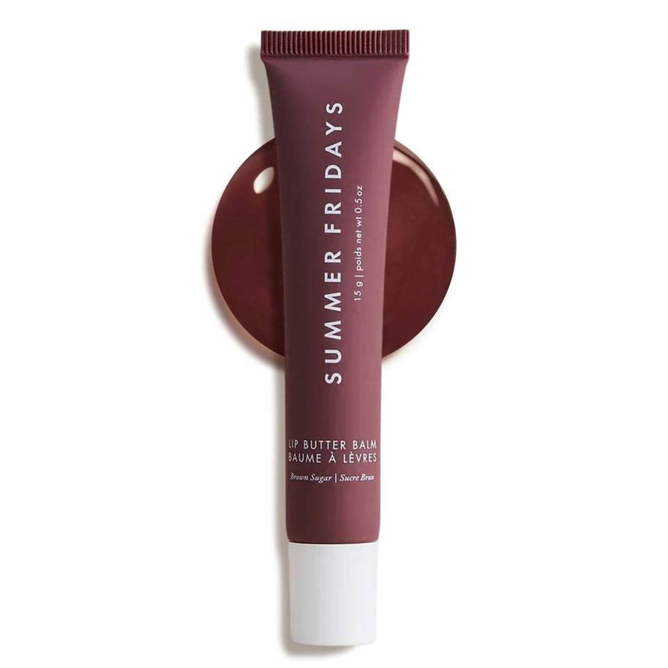 Summer Fridays front view of Lip Butter Balm for glossy, tinted hydration