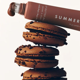 Summer Fridays on lips demonstrating subtle tint and plumping visual effect