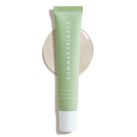 Summer Fridays front jar showing clean packaging and clear gloss shine benefit
