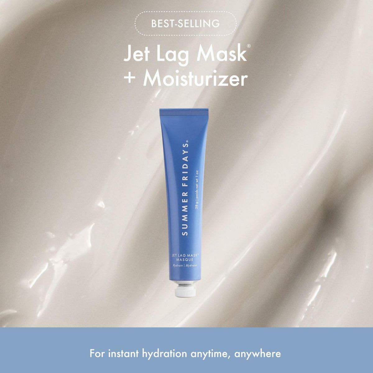 Summer Fridays Lip Butter Balm Hot Cocoa front view offering warm tinted shine