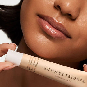 Summer Fridays label showing Toasted Marshmallow name and .5 oz net weight clarity