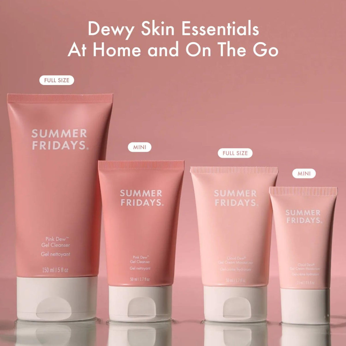Summer Fridays paired with serums showing prep step for better product absorption
