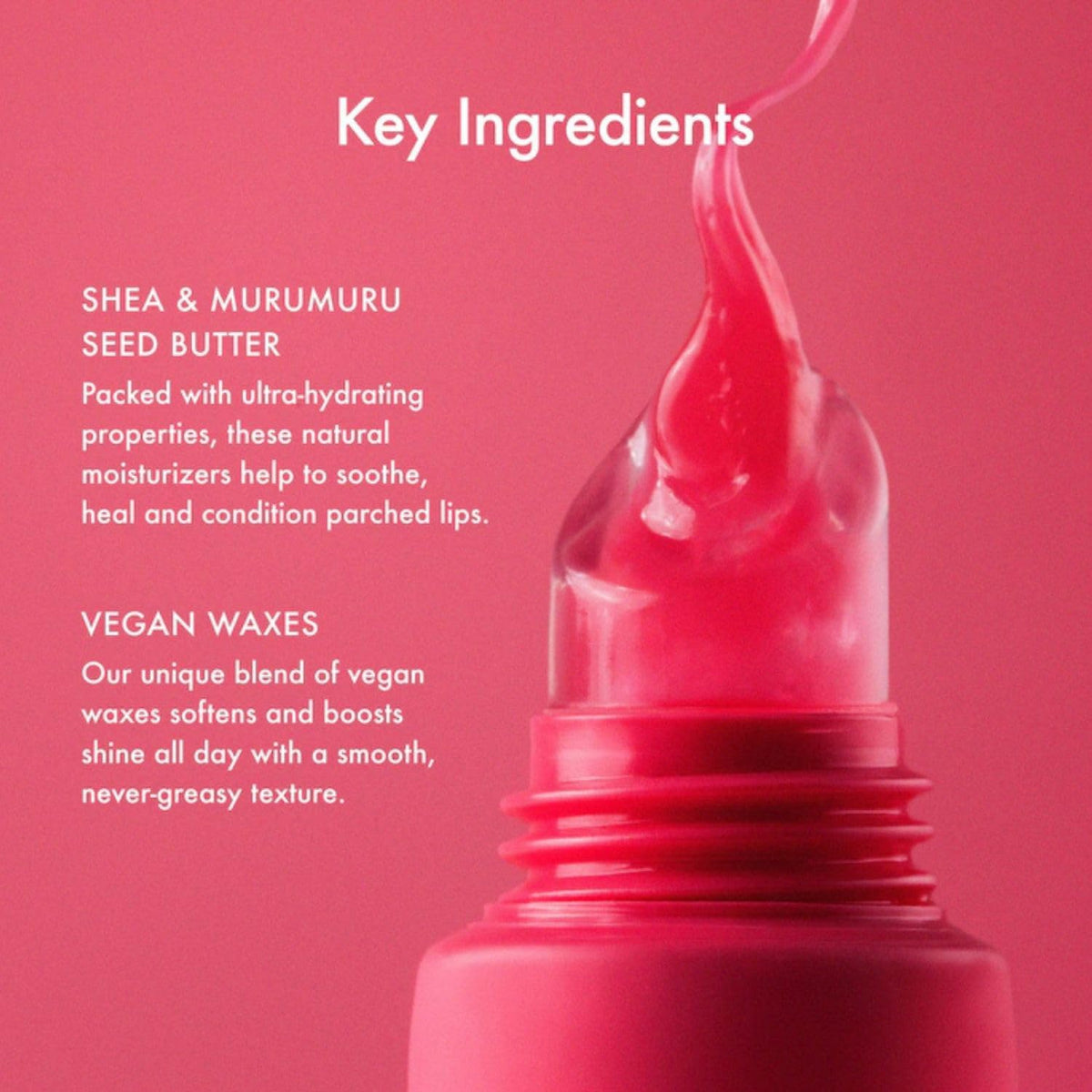 Summer Fridays Poppy open pot displaying warm tint and glossy balm texture