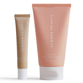 Summer Fridays front packaging showing both balms for gift giving and convenience