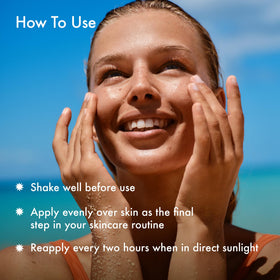 Summer Fridays bottle beside routine skincare items showing how to incorporate sunscreen