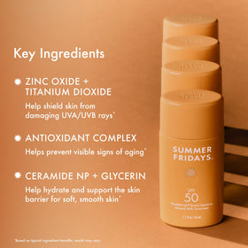 Summer Fridays applied under makeup illustrating smooth layering and seamless finish