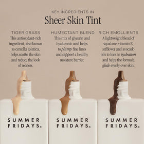 Summer Fridays application with fingers blending tint for quick, effortless coverage