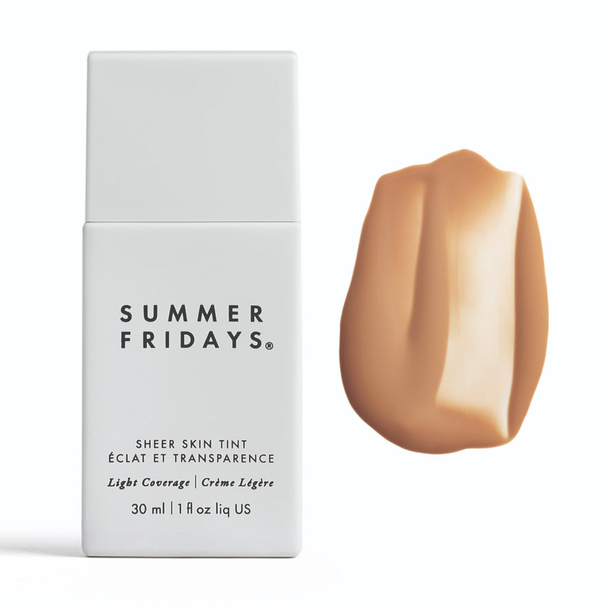 Summer Fridays front packaging showing sleek bottle and shade for instant recognition and trust
