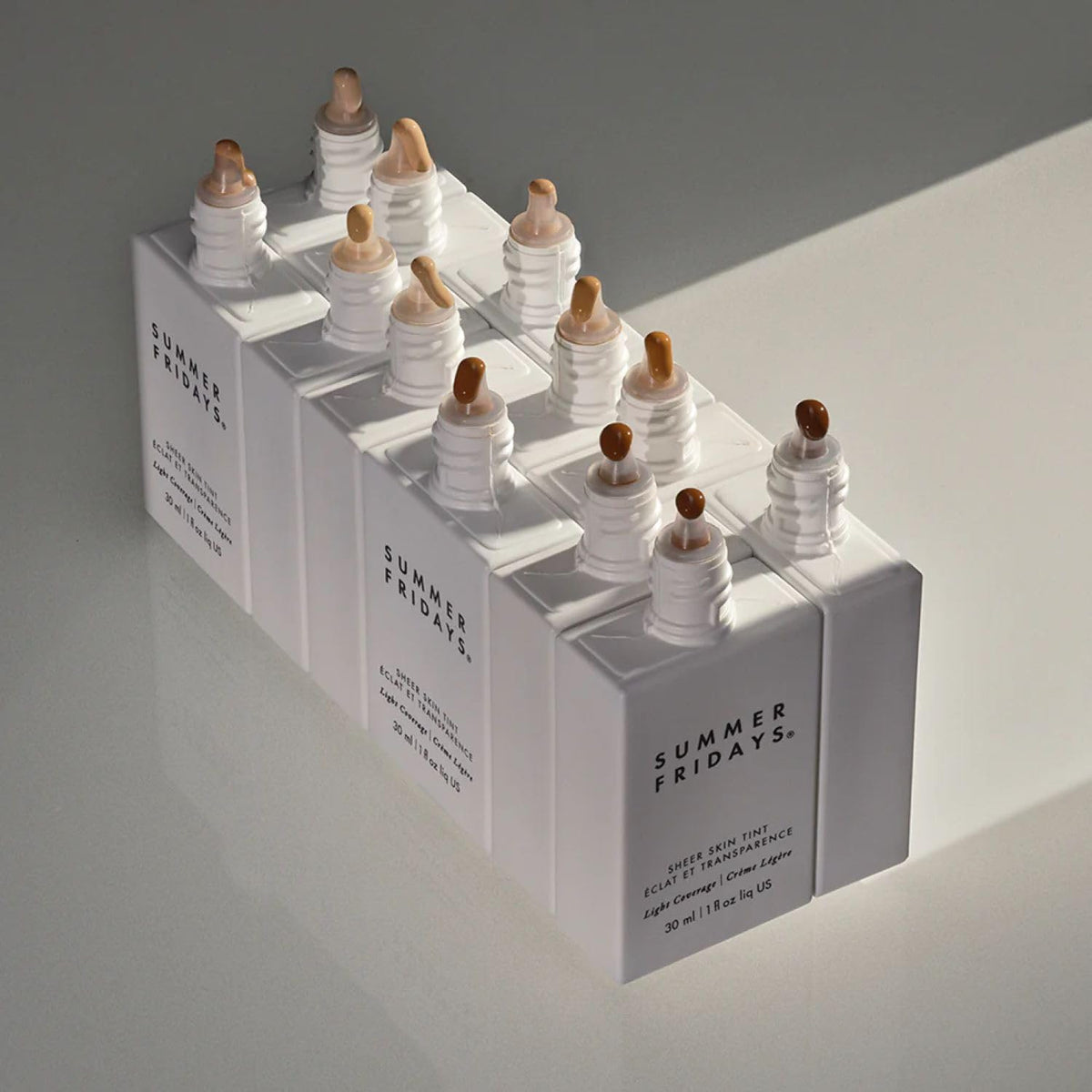 Summer Fridays on a vanity displaying sustainable packaging and daily use benefit