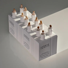 Summer Fridays on a vanity displaying sustainable packaging and daily use benefit