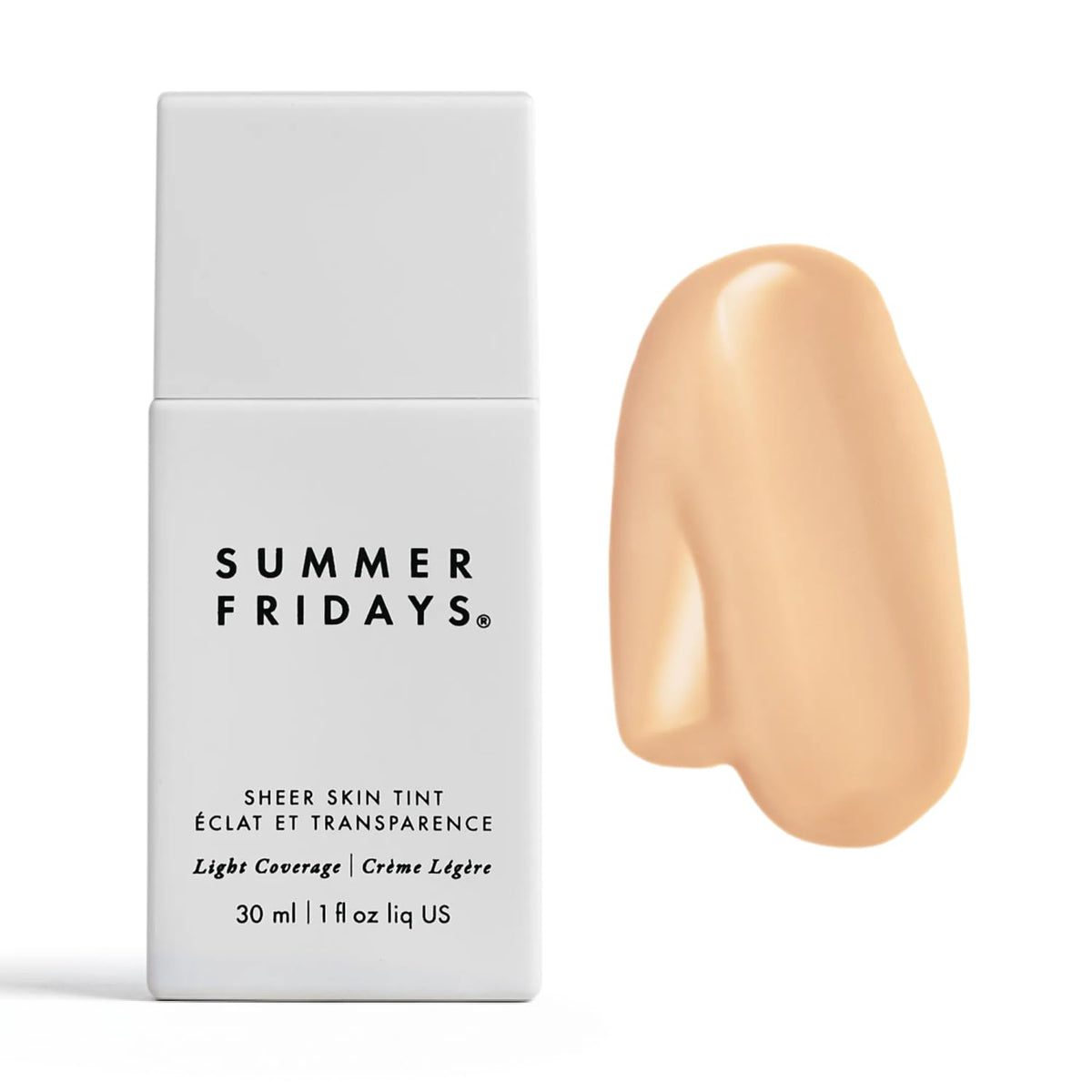 Summer Fridays front packaging showing product and shade, highlights natural finish