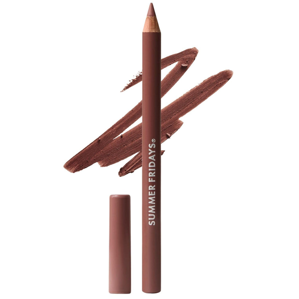 Summer Fridays front packaging of SoftLine Cinnamon showing product and shade